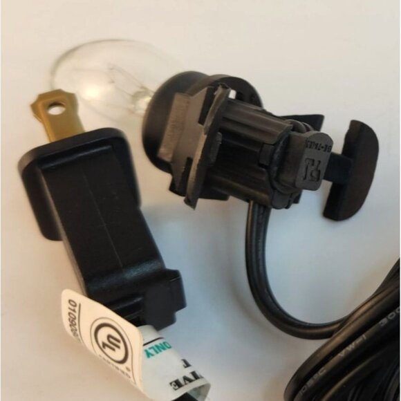 C7 Bulb Clip Lights Indoor Decorative Lighting With 6ft Black Wire E12 Base 5W - Picture 5 of 10